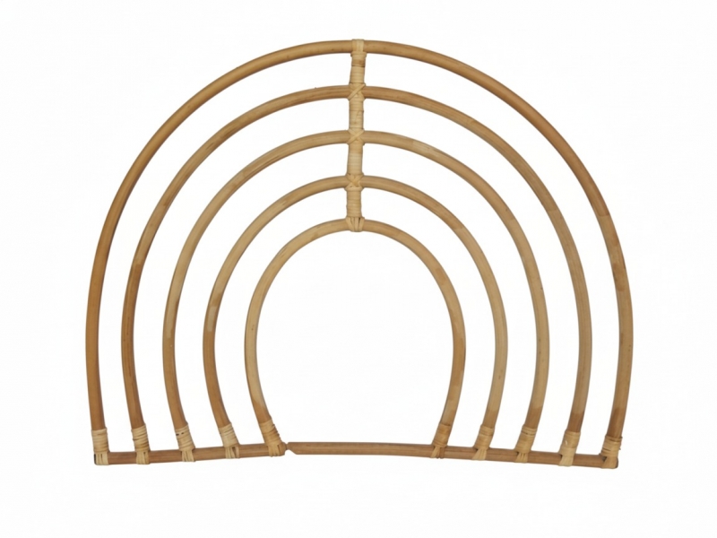Arch rattan wall decor